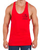 Gym Wear - Banner Armed Vest - Fire Red