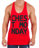 Gym Wear - Banner "Monday" Vest - Fire Red