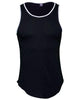 Gym Wear - Apollo Plain Tank - Black/Ice white