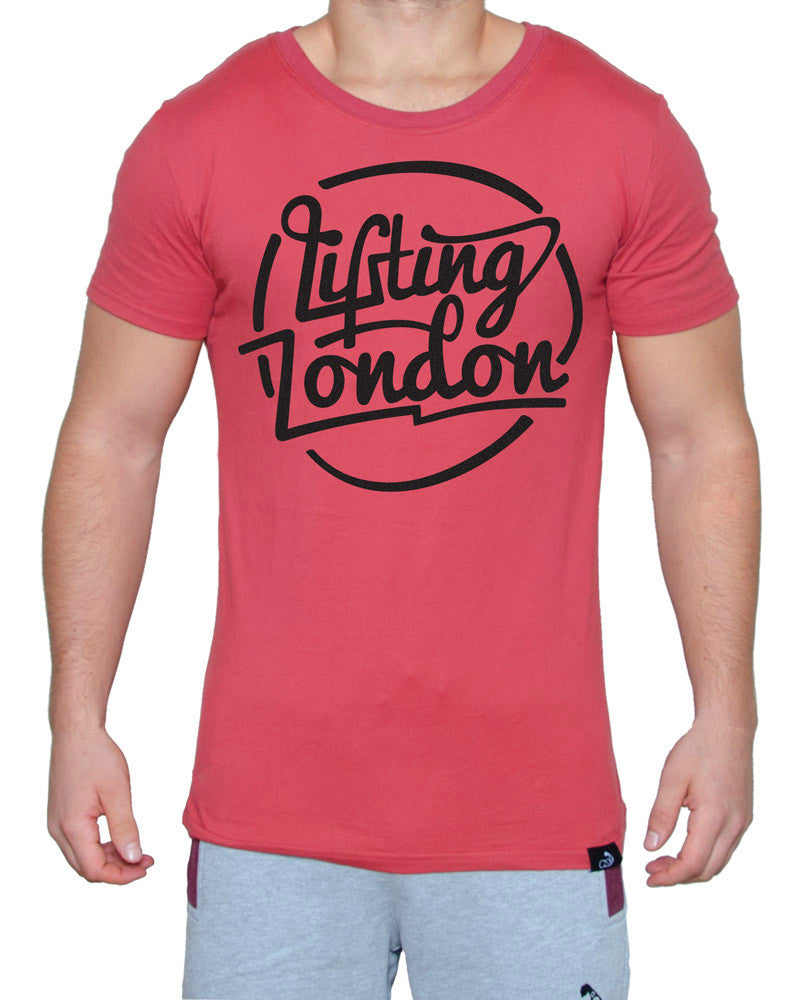 Core V2 Scoop "Stamped" Tee - Mars Red