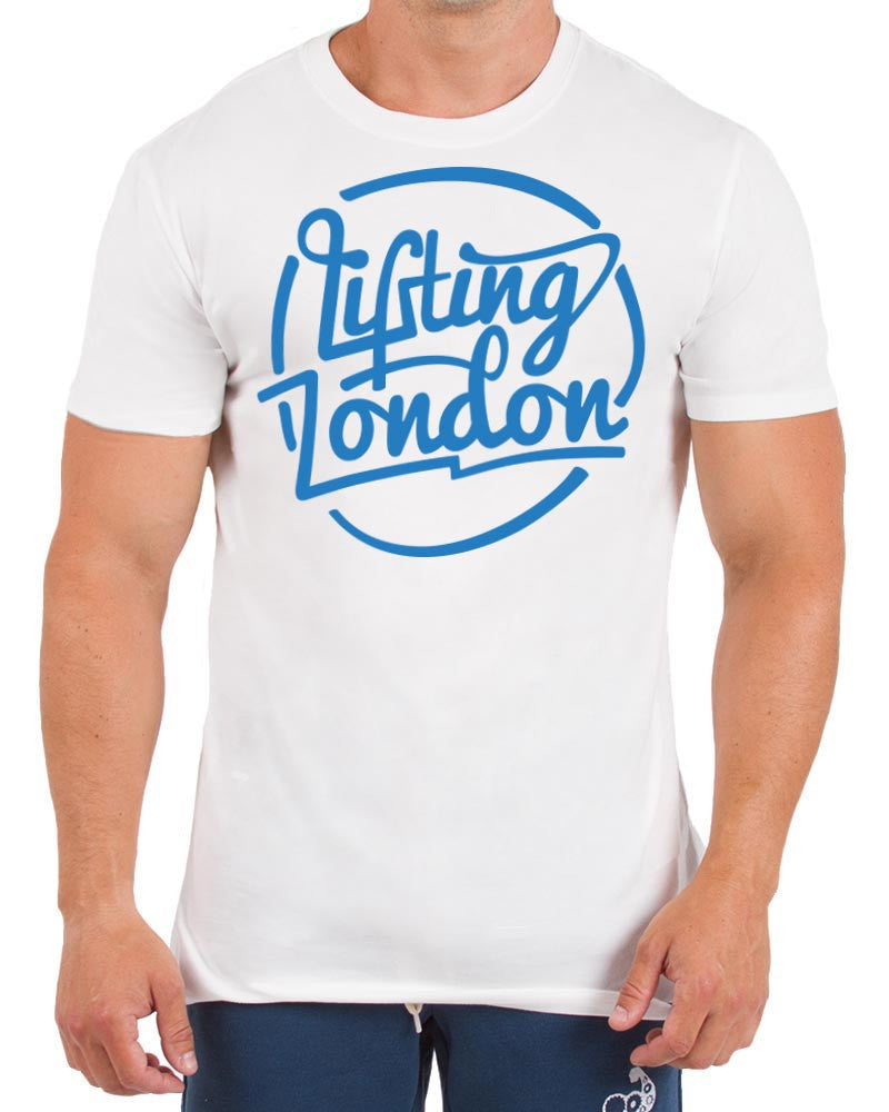 Core Stamped Tee - Tusk White/Aero Blue