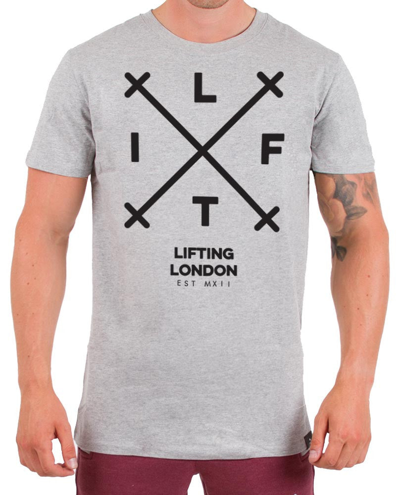 Core Crossbar Tee - Steel Grey