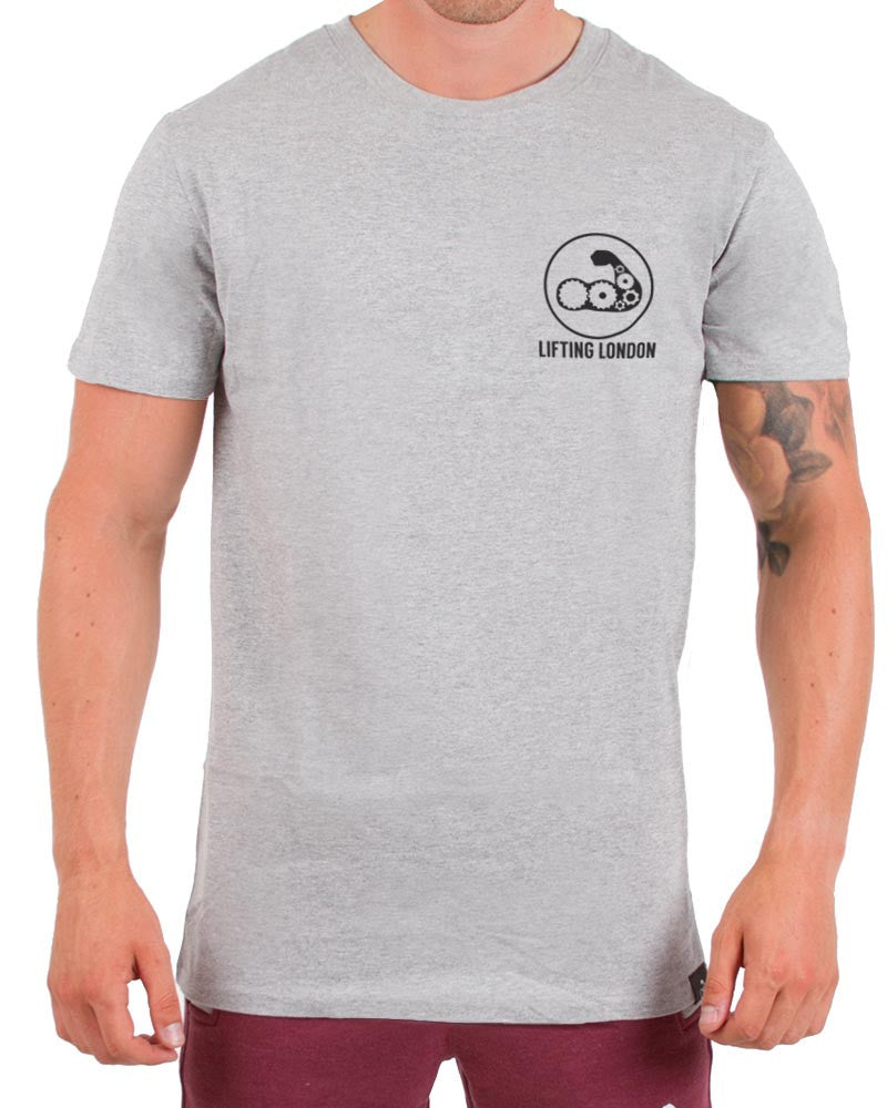 Core Armed Tee - Steel Grey