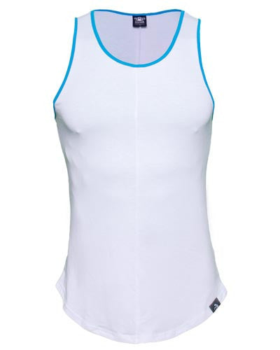 Apollo Plain Tank - Ice White/Dodger Blue